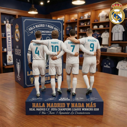 Real FC Champions 2018 Acrylic Plaque – Hala Madrid Display Decor