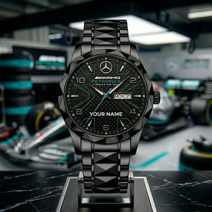 Personalized Merc Petronas Team Luxury Charley Watch