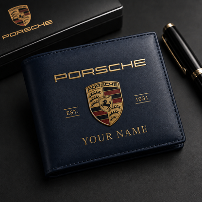 Personalized Pors 1931 Leather Wallet , Leather Gift , Father Day Gifts , Holiday Gift