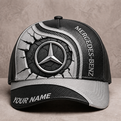Personalized Mercedes Leather Pattern Classic Cap