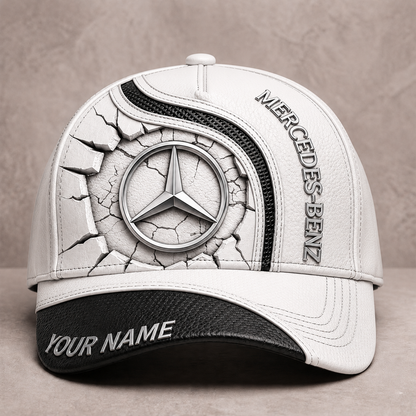 Personalized Mercedes Leather Pattern Classic Cap