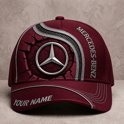 Personalized Mercedes Leather Pattern Classic Cap