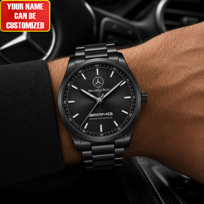 Personalized Merc Amg Stainless Steel Quartz Watch