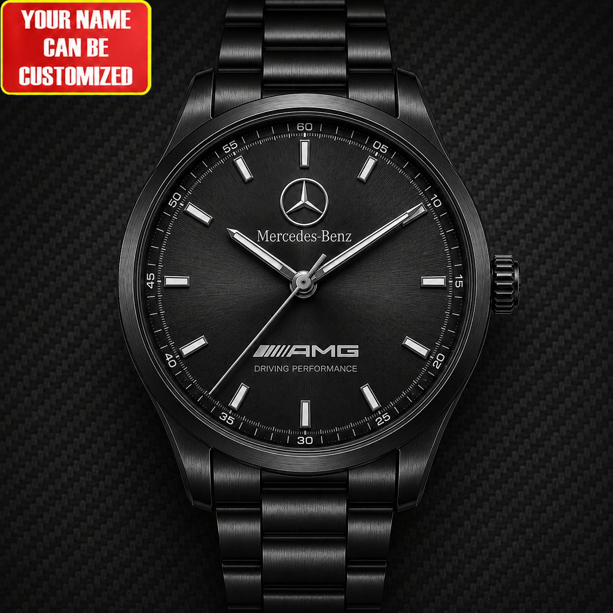 Personalized Merc Amg Stainless Steel Quartz Watch