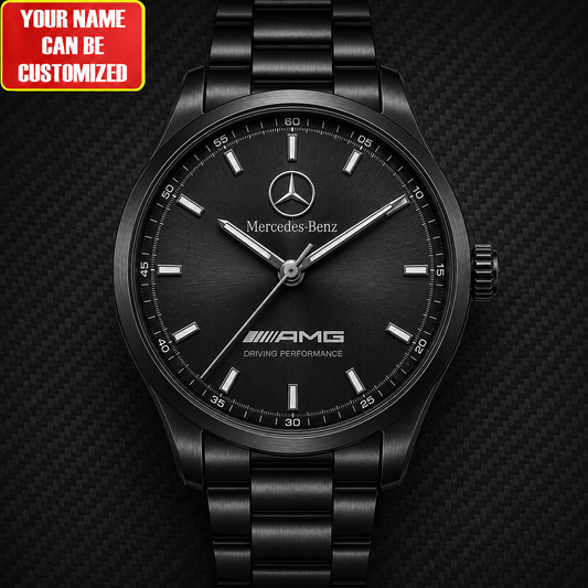 Personalized Merc Amg Stainless Steel Quartz Watch