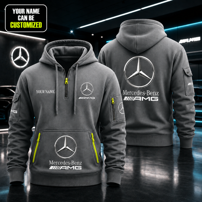 Personalized Merc Amg Zip-Hoodie Cotton Jacket P120404 V2