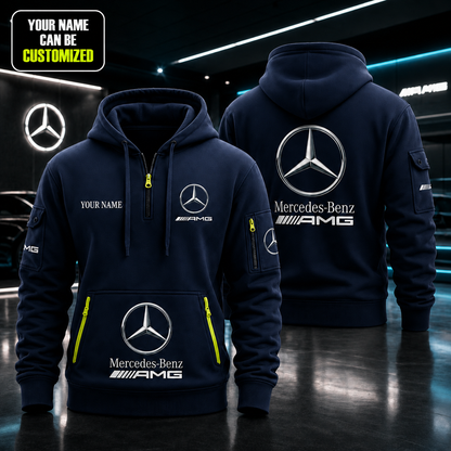 Personalized Merc Amg Zip-Hoodie Cotton Jacket P120404 V2