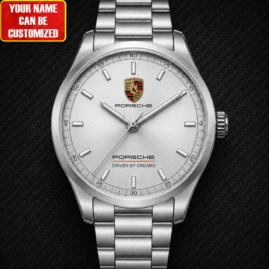 Personalized Pors Driven Dial Steel Watch