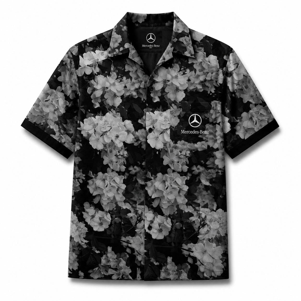 Merc Dark Flora Hawaii Shirt Beach Short