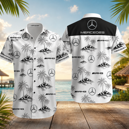 Merc Luxury Floral Hawaii Shirt Beach Short