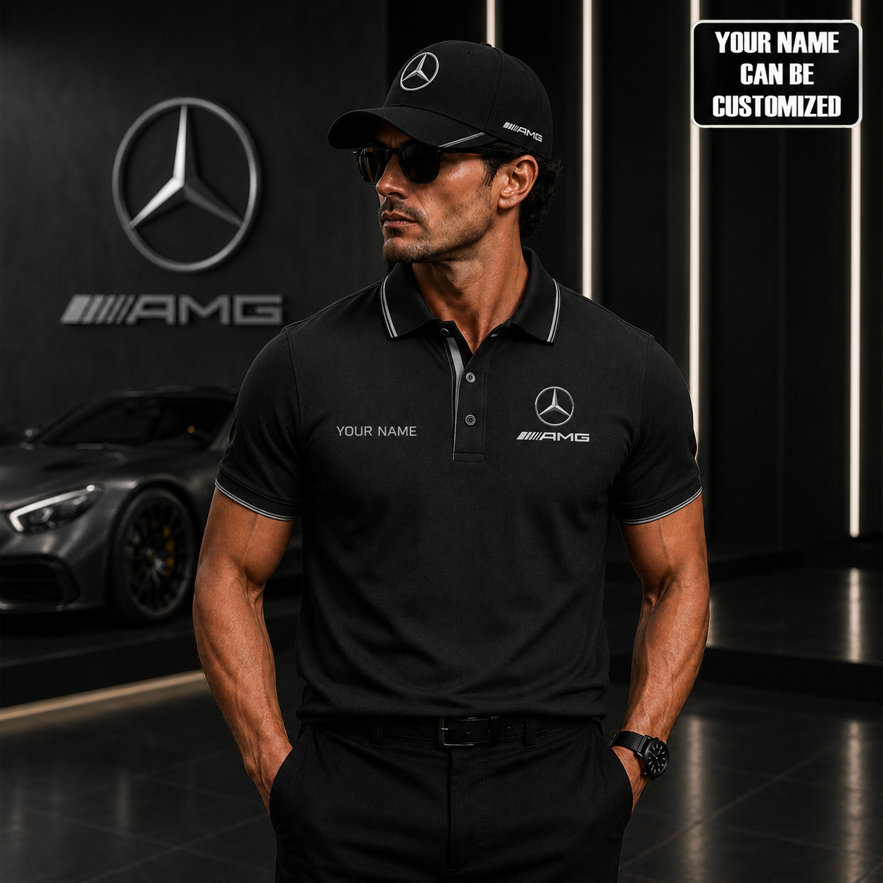 Personalized Merc Amg Sport 2026 Shirt ( Inclued Cap )