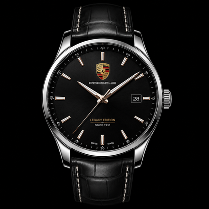 Personalized Pors Legacy Edition Leather Strap Watch