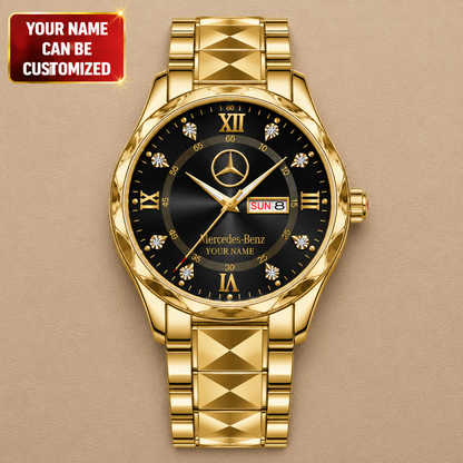 Personalized Merc Golden-times Luxury Charley Watch