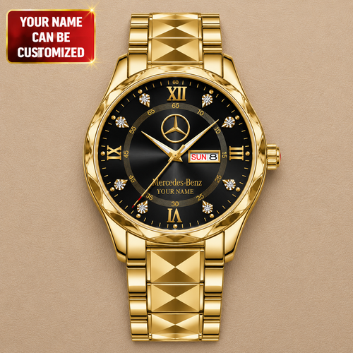 Personalized Merc Golden-times Luxury Charley Watch
