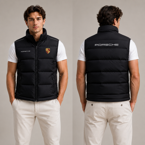 Porsche Sleeveless Windproof Puffer Jacket