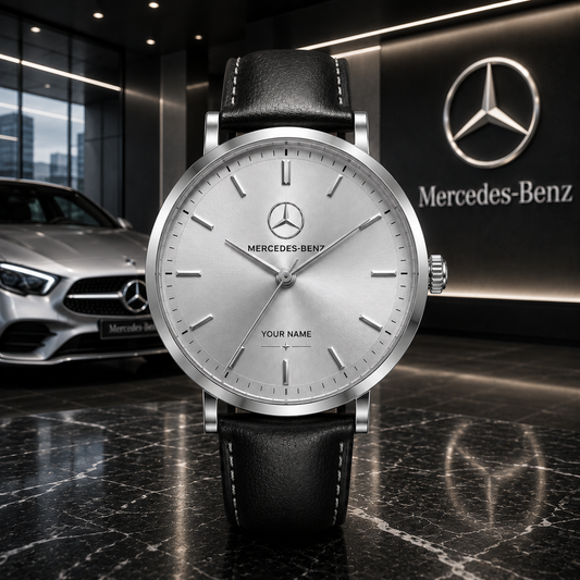Personalized Merc Minimalist Leather Watch