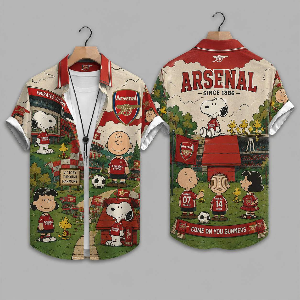 Arsenal x PN The Gunners Hawaii Shirt Beach Short