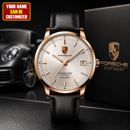 Personalized Pors Flagship Heritage Leather Watch