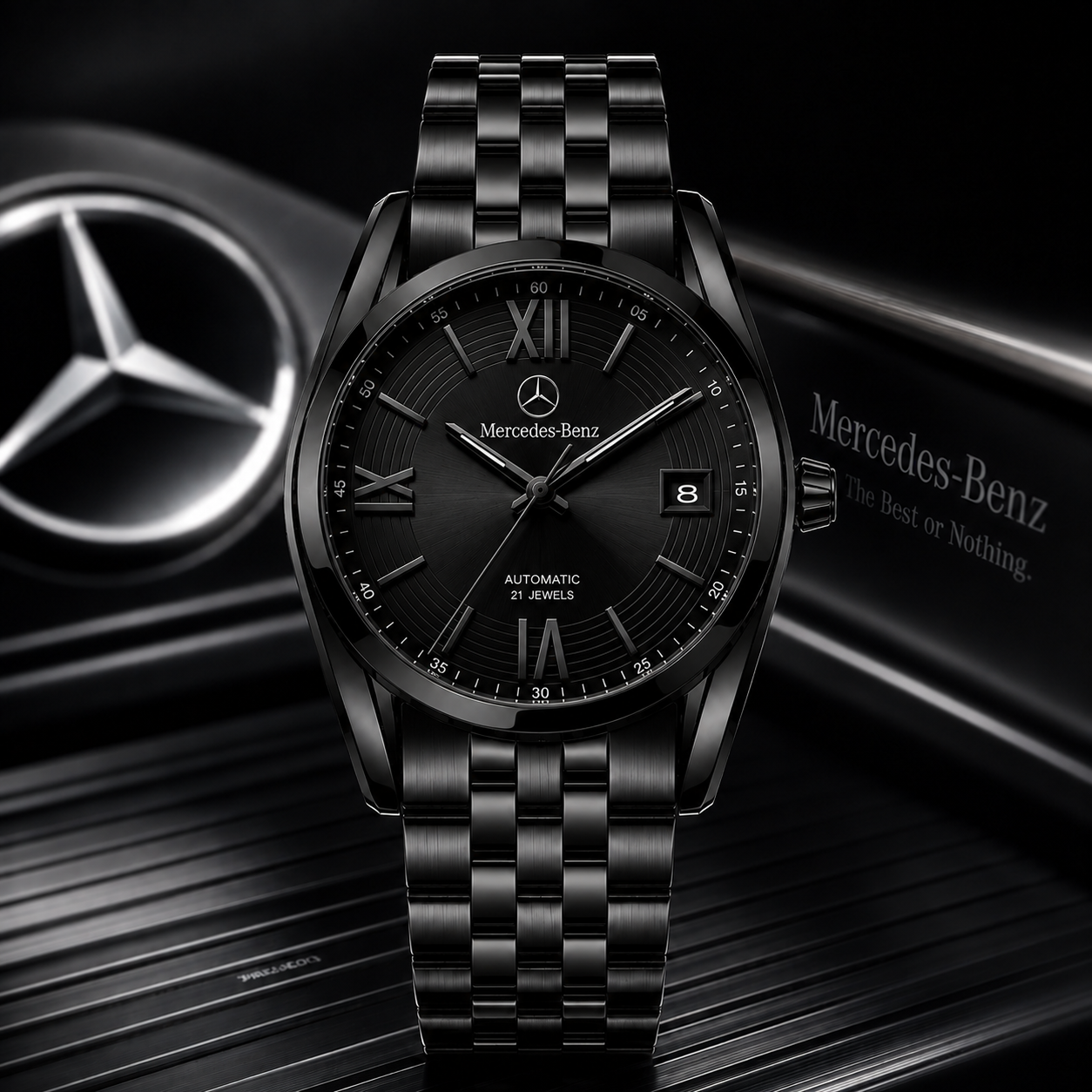 Peronalized Merc 21 Jewels Luxury Alloy Quartz Watch