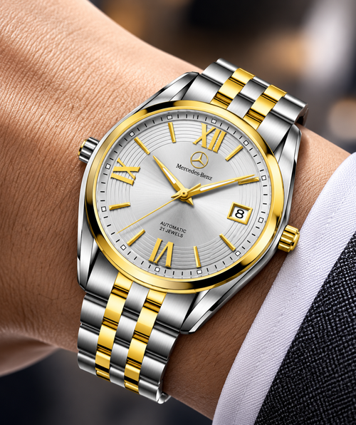 Peronalized Merc 21 Jewels Luxury Alloy Quartz Watch