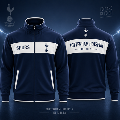Personalized Tottenham 2026 Zipper Stand Collar Jacket