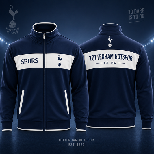 Personalized Tottenham 2026 Zipper Stand Collar Jacket