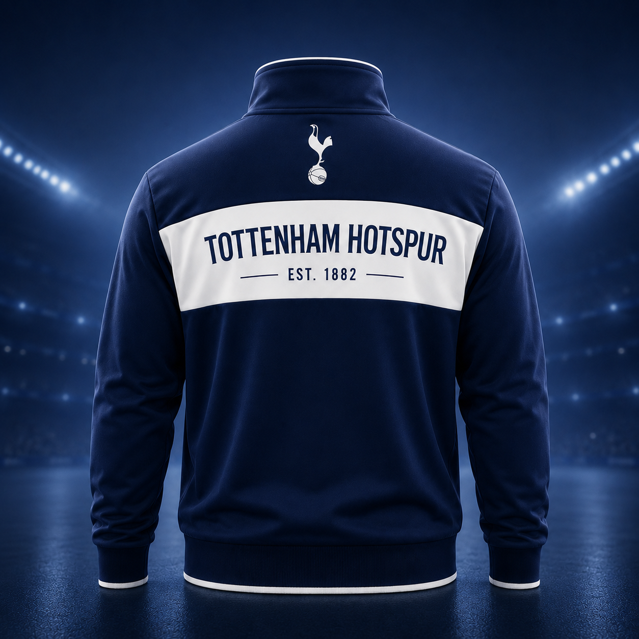 Personalized Tottenham 2026 Zipper Stand Collar Jacket