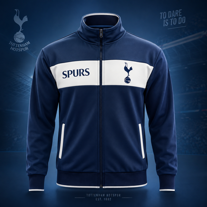 Personalized Tottenham 2026 Zipper Stand Collar Jacket