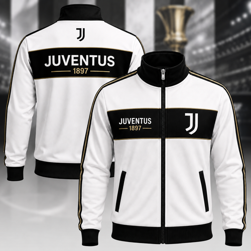Personalized Juve 2026 Zipper Stand Collar Jacket