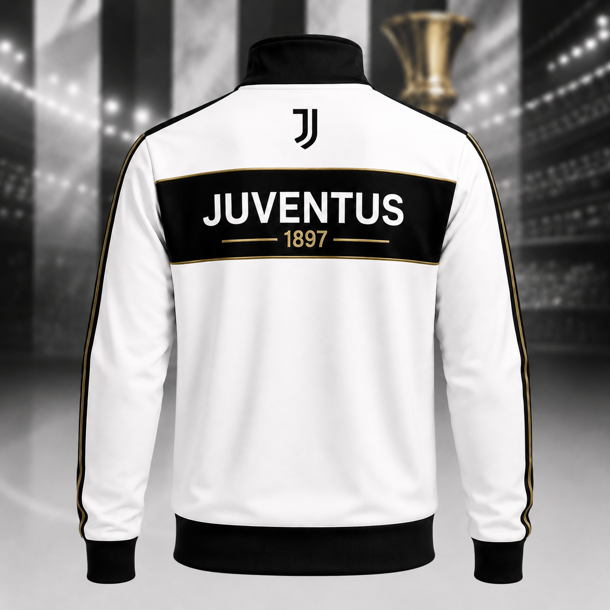 Personalized Juve 2026 Zipper Stand Collar Jacket