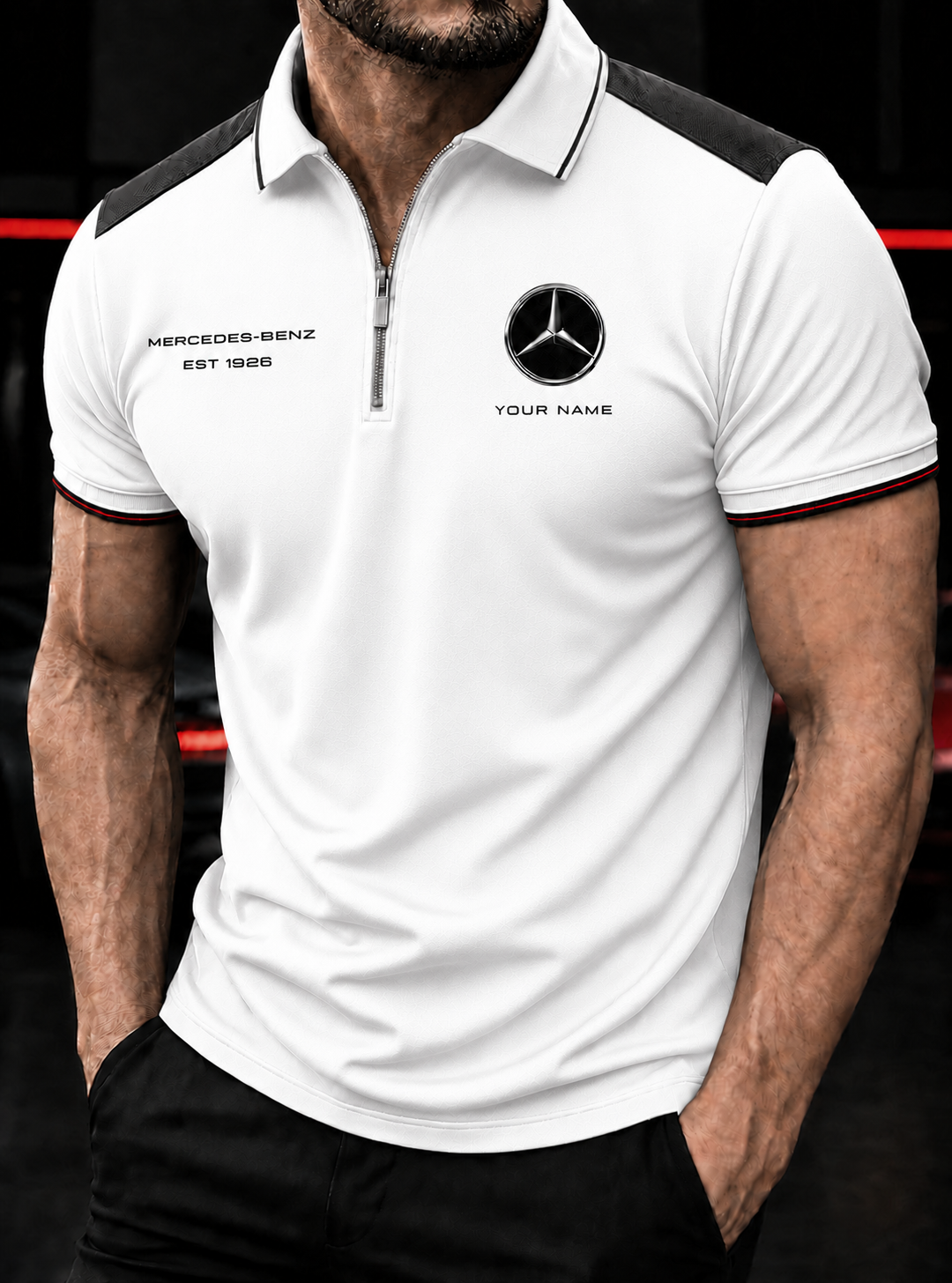 Personalized Merc Division Zipper Polo ,T-shirt, Hoodie , Short , Polo , hawaii