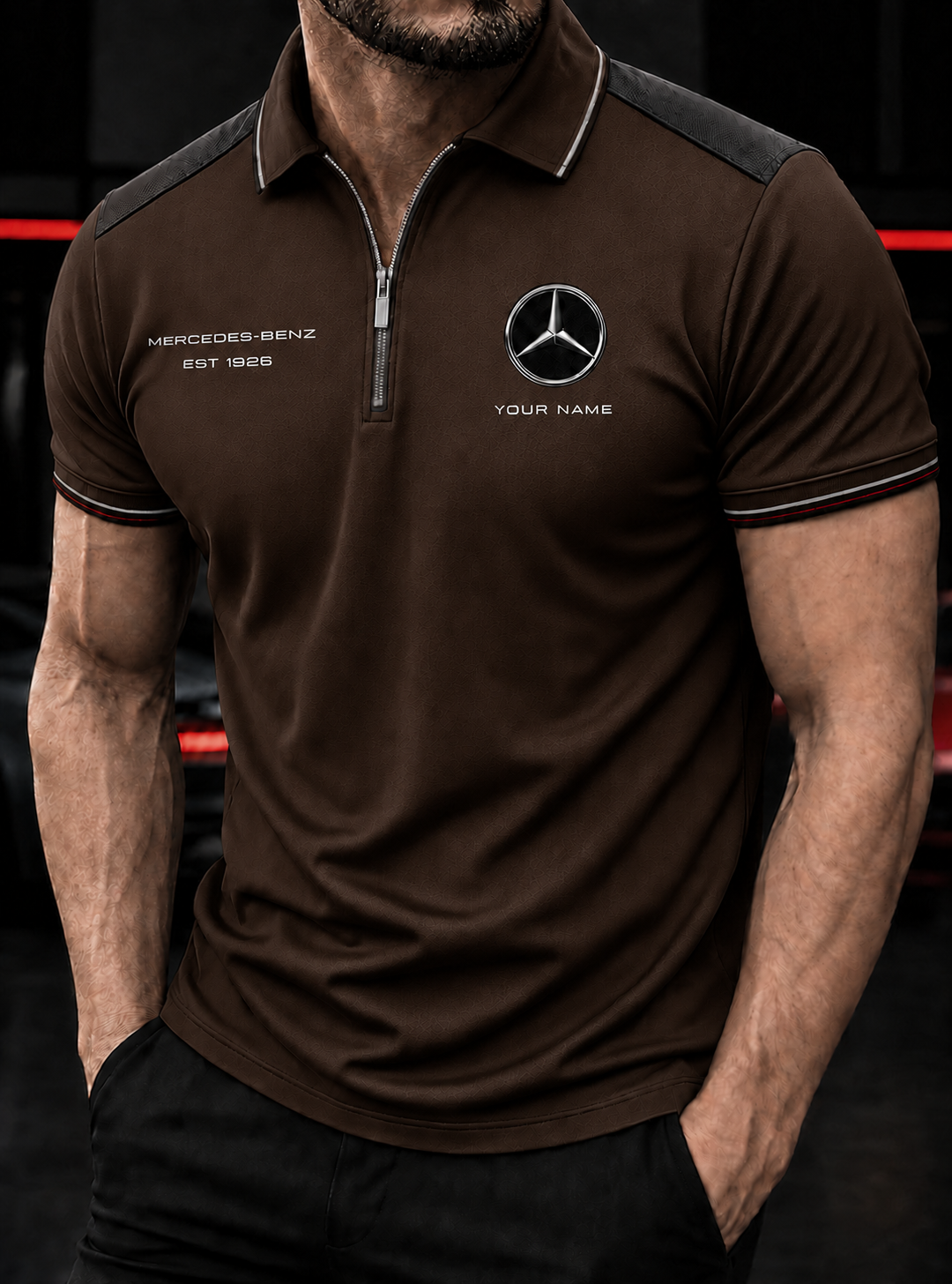 Personalized Merc Division Zipper Polo ,T-shirt, Hoodie , Short , Polo , hawaii