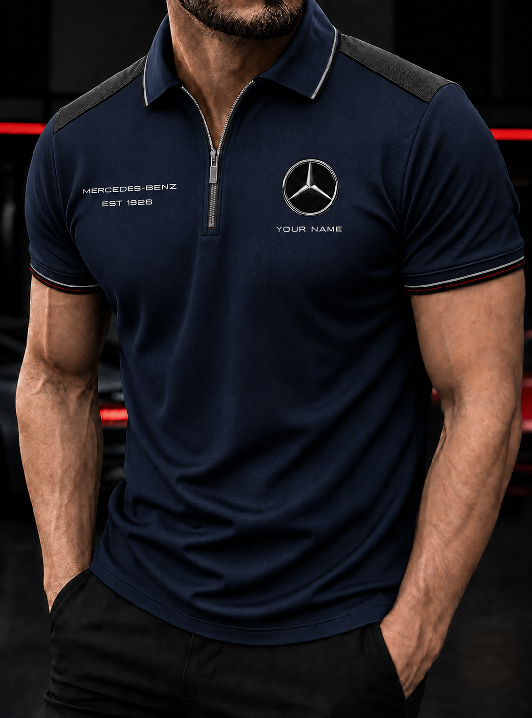 Personalized Merc Division Zipper Polo ,T-shirt, Hoodie , Short , Polo , hawaii