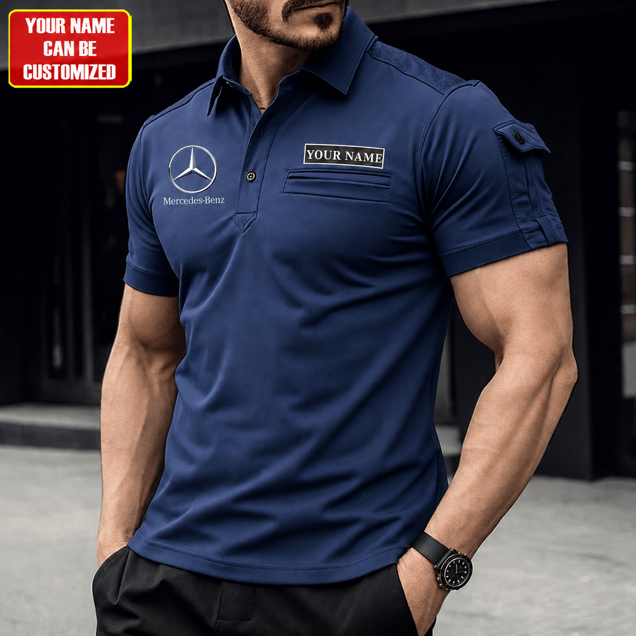 Personalized Merc 2026 Men Polo Short Sleeve Shirt
