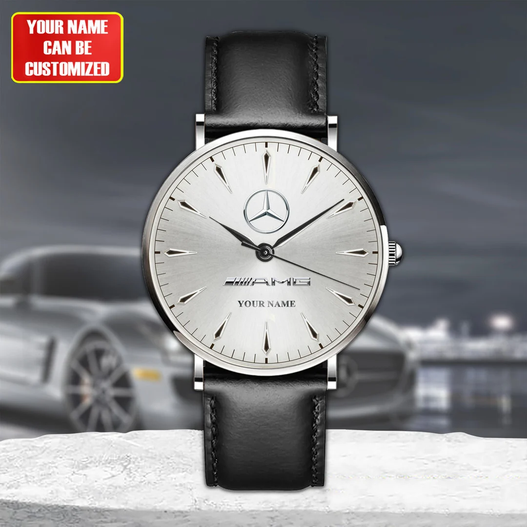 Personalized M-AMG Luxury Quartz Leather Watch