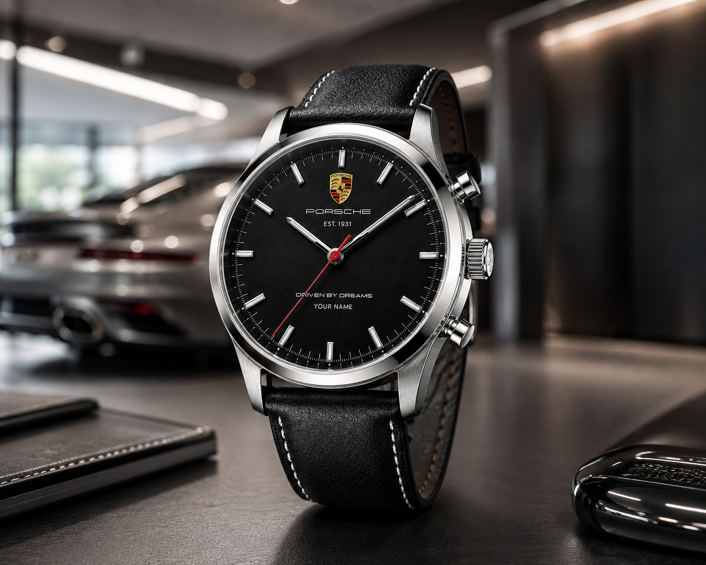 Personalized Pors Legacy 1931 Leather Strap Watch