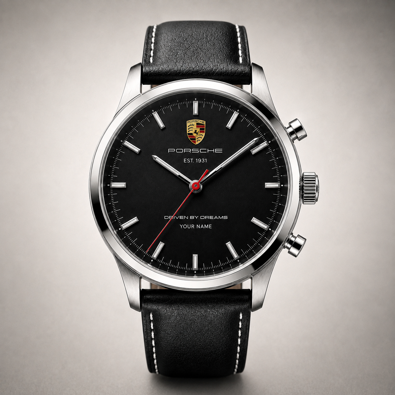 Personalized Pors Legacy 1931 Leather Strap Watch