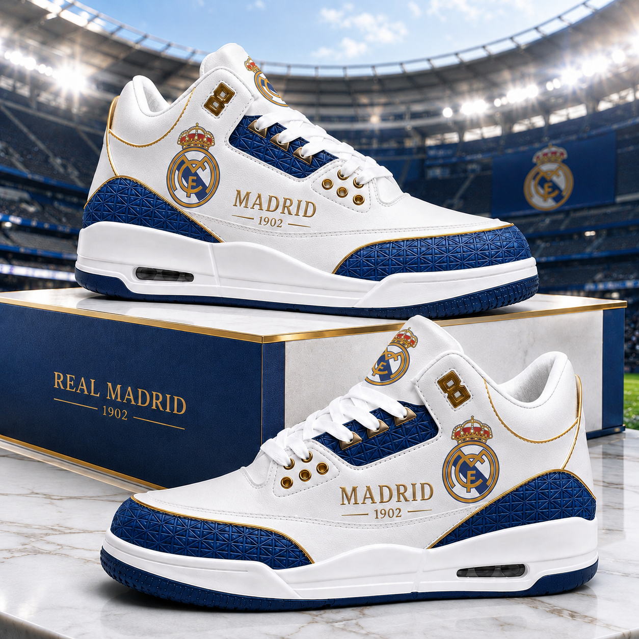 Real Madrid AJ3 2026 Custom Sneaker