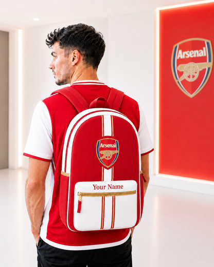 Arsenal 2026 Daily Backpack with Custom Name – Gift for Arsenal Fans