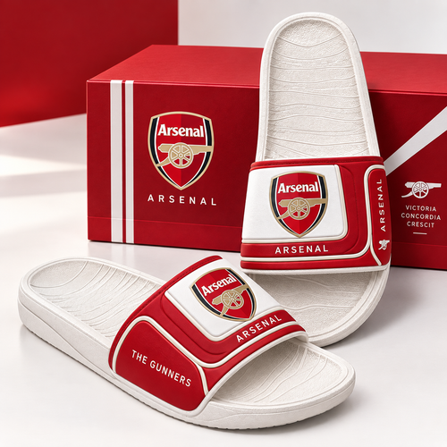 Arsenal FC 2026 Custom Leather Sandals