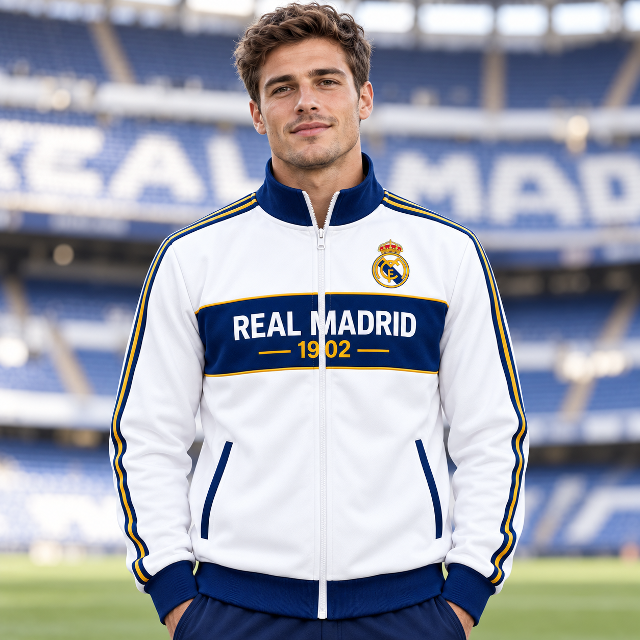 Real Madrid 1902 Zipper Stand Collar Jacket