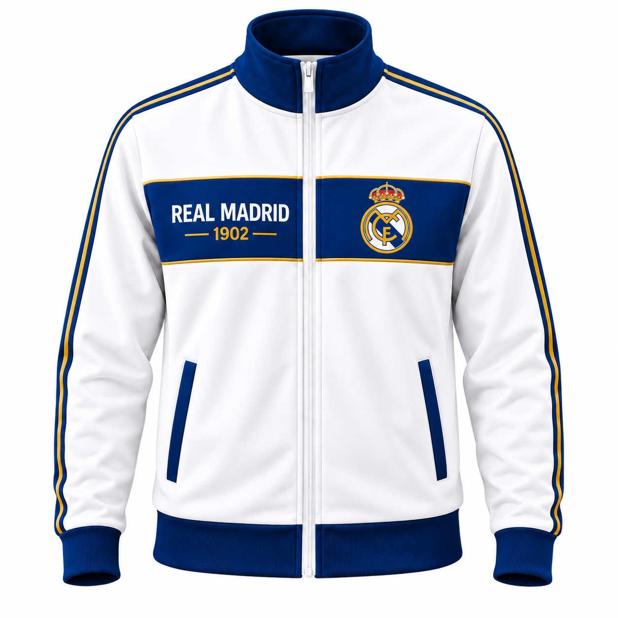 Real Madrid 1902 Zipper Stand Collar Jacket