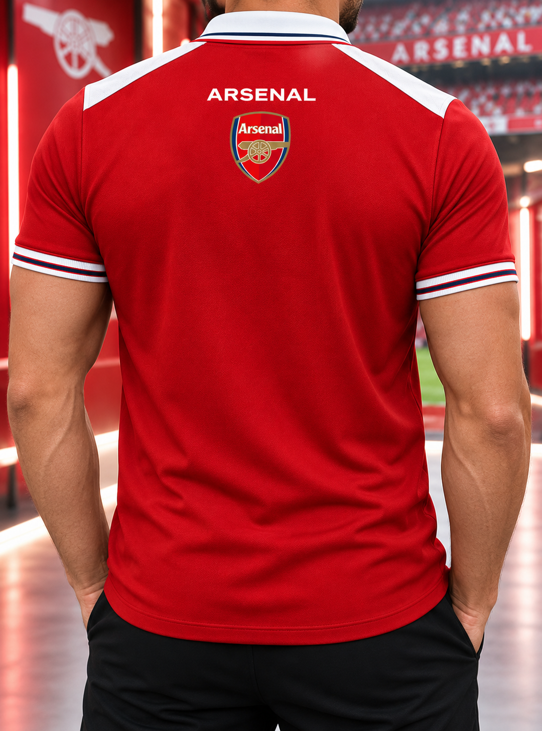 Personalized Arsenal FC Division Zipper Polo ,T-shirt, Hoodie , Short , Polo , hawaii