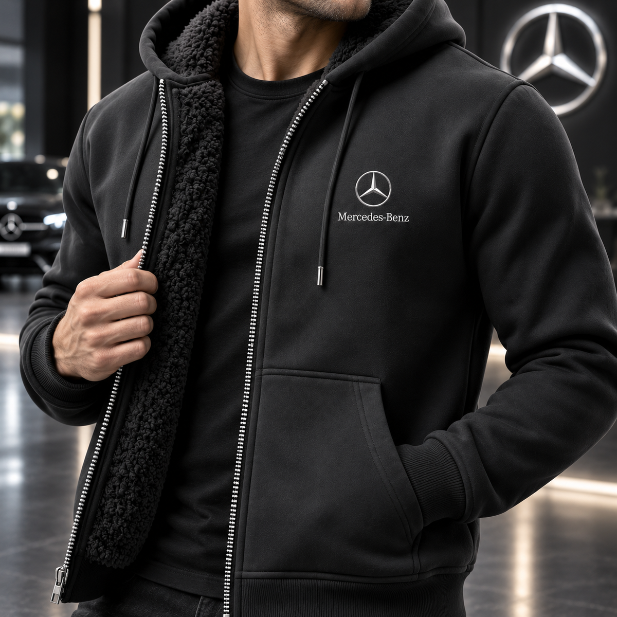 Personalized Merc Vintage Fleece inside Jacket