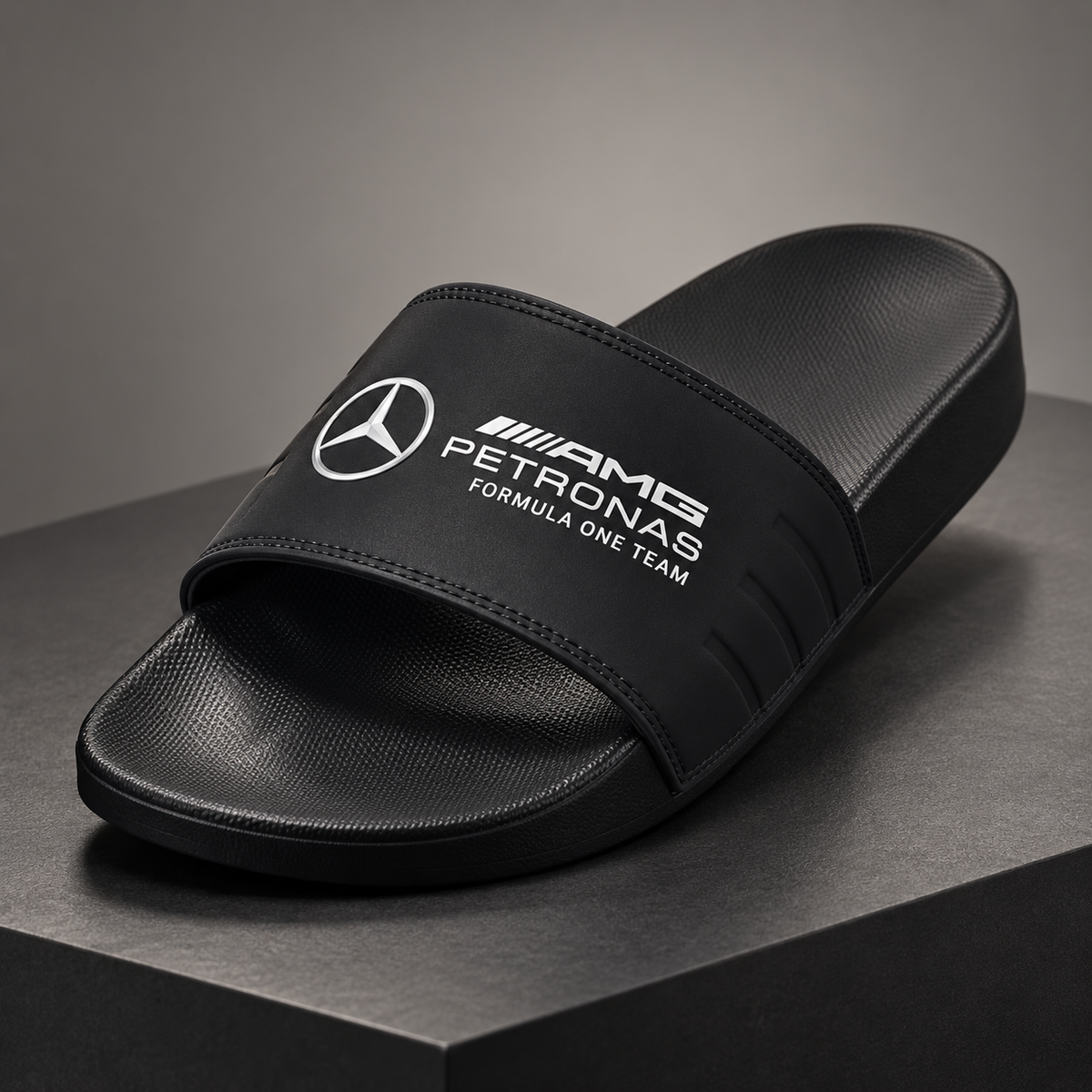 Merc AMG Petronas Slides Custom Leather Sandals