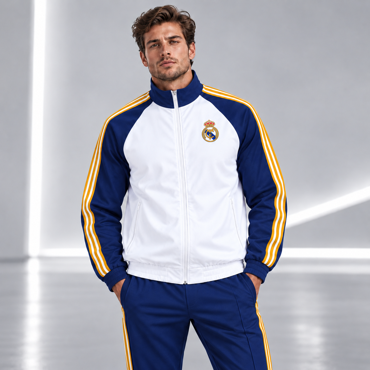 Real CF 25/26 Zipper Stand Collar Jacket & Sweatpants Set
