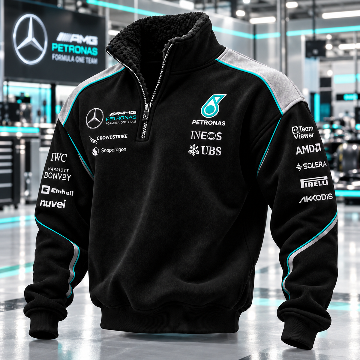 Merc Fomula Team Fleece Quarter-Zip Pullover