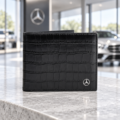 Merc Crocs Pattern 2026 Leather Wallet