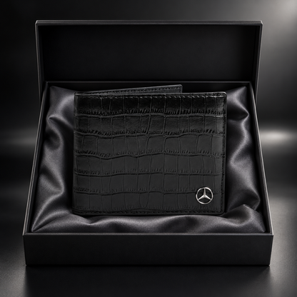 Merc Crocs Pattern 2026 Leather Wallet