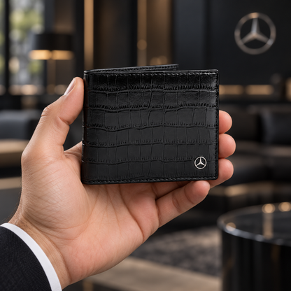 Merc Crocs Pattern 2026 Leather Wallet